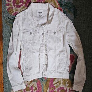 Kensie Jeans Vintage Luxe White Jacket